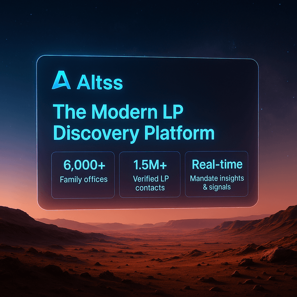 Altss: The Modern LP Discovery Platform for Fund Managers (2025)